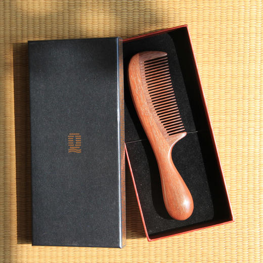 檀木梳子 甜蜜木香味 防静电家用 红檀 绿檀可选 90016929 商品图2