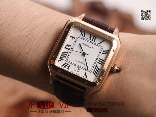 TW卡di亚山度士最新款SANTOS-DUMONT腕表，男款52x39.5mm，女款46x35mm，搭载原装进口日本9015机芯，走时稳定。采用904精钢表壳 商品图9