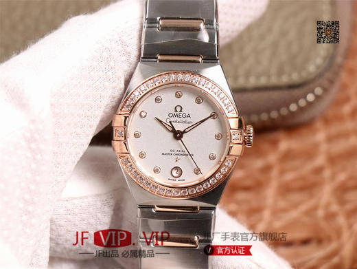 3S欧mi茄第五代星座系列，29mm，升级版8700机芯甲板搭载与正品一致的避震器，甲板内部沿用极为稳定的nh05机芯;全新的台湾石托使字面更加细腻，女士腕表，自动机械机芯，精钢表带，透底。 商品图0