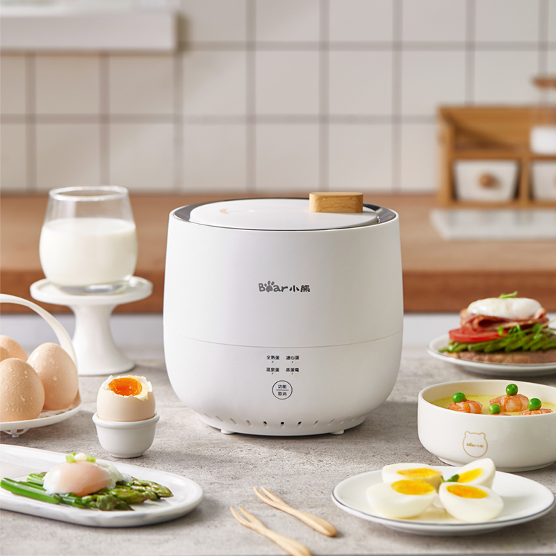 【小程序】小熊煮蛋器蒸蛋器自动断电家用智能温泉蛋机蒸鸡蛋羹神器溏心蛋机 不锈钢内胆 ZDQ-B06R2