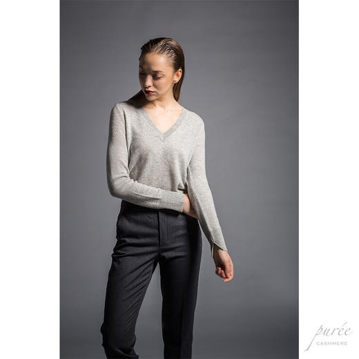 #1987 Deep V-neck Basic V领基础款毛衣 商品图4