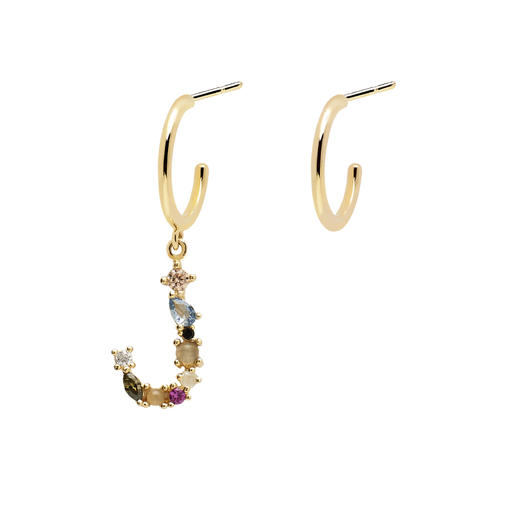 北京仓｜PD Paola-Letter-字母 J 耳环（不对称）  [西班牙设计师] 商品图0