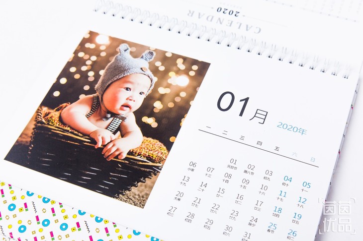 台历2020年定制制作diy宝宝图片自制办公月历定制可爱个性台历本