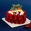 【红丝绒甜心】红丝绒蛋糕胚，酸奶油加新鲜水果夹心，新鲜玫瑰花瓣装饰；七夕  情人节  表白  女友  恋人 商品缩略图3