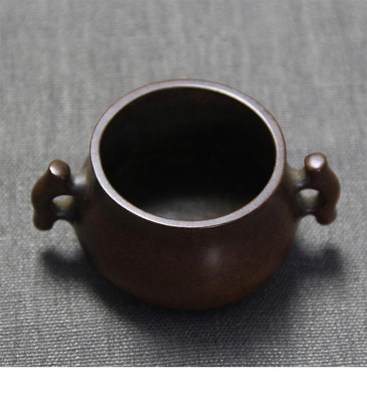 香炉丨铜制仿古戟耳圈足香炉 戟耳彛炉 线香炉 宣德炉铜炉香炉供佛 家用 商品图1