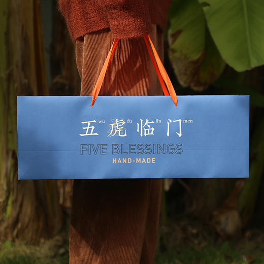 自然造物五虎临门原创特色手工艺布老虎玩偶饰品挂件创意礼盒 商品图6