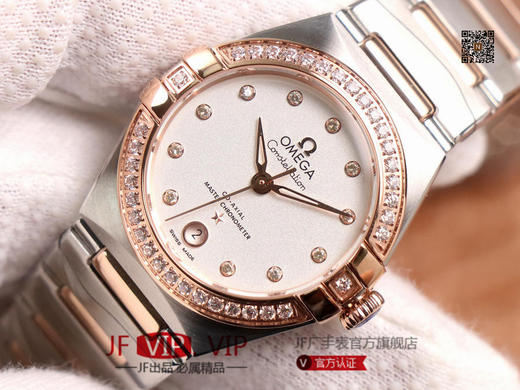 3S欧mi茄第五代星座系列，29mm，升级版8700机芯甲板搭载与正品一致的避震器，甲板内部沿用极为稳定的nh05机芯;全新的台湾石托使字面更加细腻，女士腕表，自动机械机芯，精钢表带，透底。 商品图3