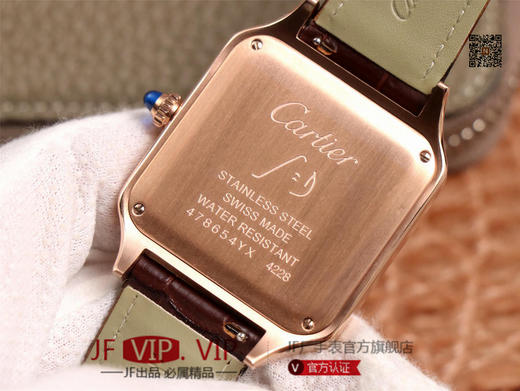 TW卡di亚山度士最新款SANTOS-DUMONT腕表，男款52x39.5mm，女款46x35mm，搭载原装进口日本9015机芯，走时稳定。采用904精钢表壳 商品图6