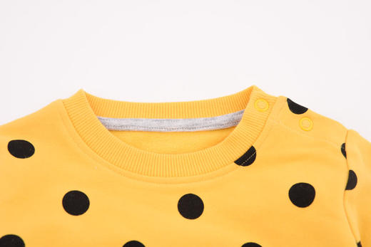 棉果果春秋季女童小毛圈圆点套头卫衣M122180220128 商品图4