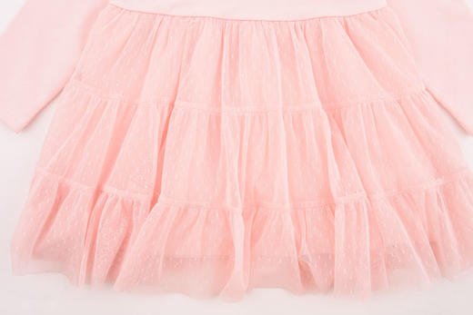 棉果果春秋季女童小毛圈网纱连衣裙M122700420071 商品图9