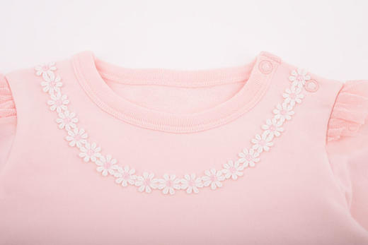 棉果果春秋季女童小毛圈网纱连衣裙M122700420071 商品图6