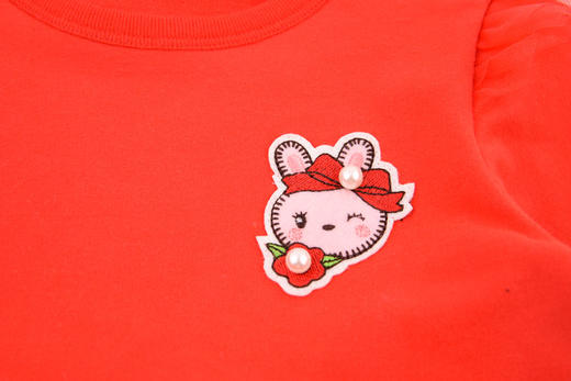 棉果果春秋季女童小毛圈网纱连衣裙M122700420071 商品图11