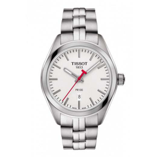 tissot天梭pr100系列钢带石英女表t1012101103100