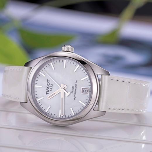 天梭tissotpr100系列t1012071611100自动机械女表