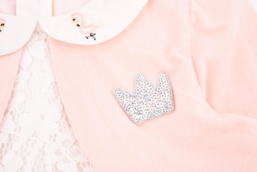 棉果果春秋季女童假两件连衣裙M122700420141 商品图2