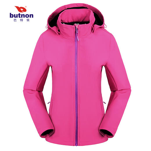9614巴特侬女运动风衣弹力锦绒休闲外套女防风保暖修身9 商品图11