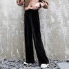 金丝绒阔腿裤女秋冬垂坠感高腰宽松直筒拖地长裤子垂感休闲运动裤七夕情人节 商品缩略图2
