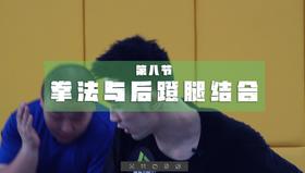 8.拳法与后蹬腿结合