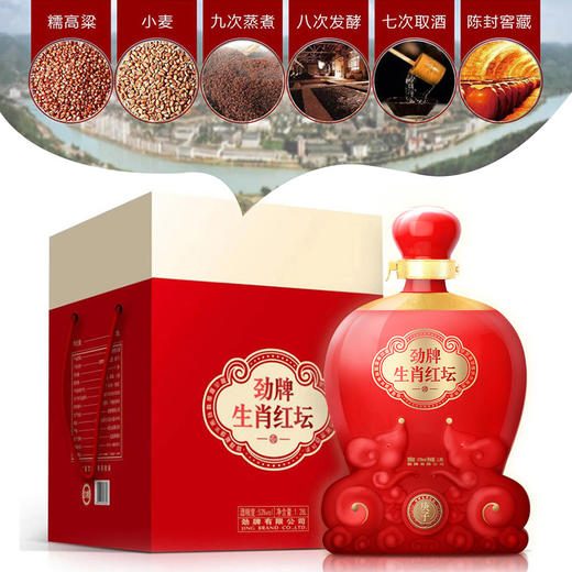 1.28L53度劲牌封藏酒·生肖坛(2020酱香)_1*1 商品图2
