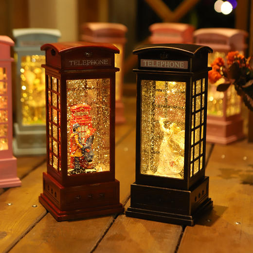 WDL 维多利音乐水灯音乐盒 电话亭款 商品图2
