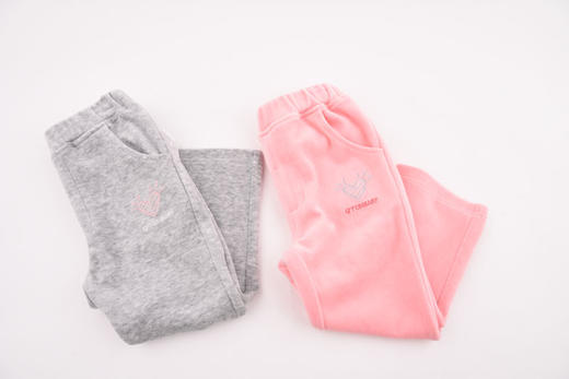 棉果果春秋季女童天鹅绒长裤M122200420146 商品图3