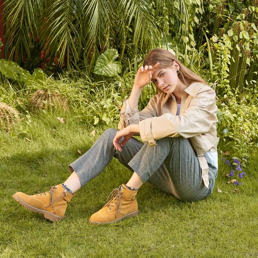 索菲娅秋冬网红机车靴工装靴马丁靴SF94116020 商品图1