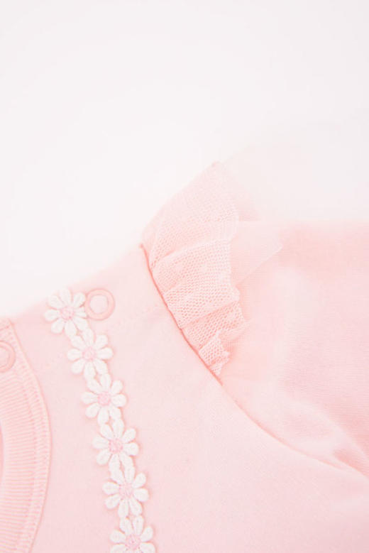 棉果果春秋季女童小毛圈网纱连衣裙M122700420071 商品图7