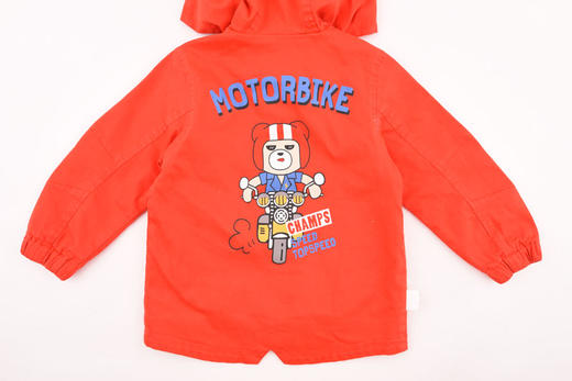 棉果果春秋季男童水洗棉连帽长袖外套M112100220091 商品图11