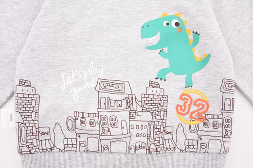 棉果果春秋季男童小毛圈套头T恤卫衣M112180220107 商品图5