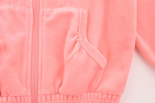 棉果果春秋季女童天鹅绒长袖外套M122100220137 商品图7