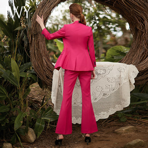 IWY/红色长袖西装微喇长裤套装CP9315 商品图2