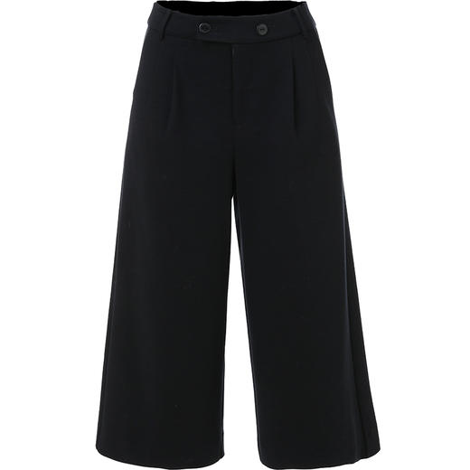 乔万尼秋冬羊毛呢阔腿裤直筒九分裤高腰宽松休闲裤宽松女EN4F770 商品图4