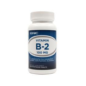 【香港直邮】GNC/健安喜 维生素B2核黄素片 口腔健康 100片JPY带授权招加盟代理