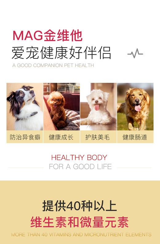 BJ-MAG金维他营养粉 300片 宠物营养JPY带授权招加盟代理 商品图3