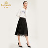 乔万尼半身裙冬季时尚气质百褶裙黑色显瘦中长款a字裙EN4D767 商品缩略图2