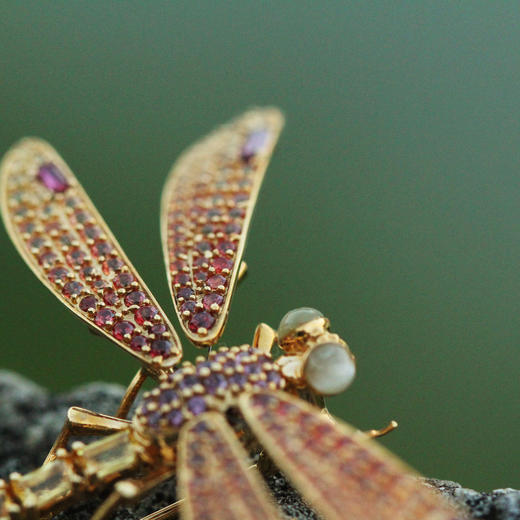 「蜻蜓」薄翼蜻蜓胸针 商品图3