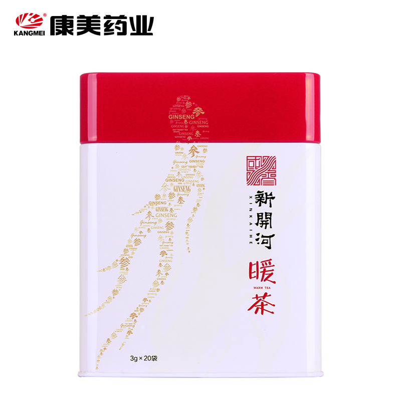 康美新开河暖茶 3g*20袋/盒 红参饮品固体颗粒养生茶饮冲服