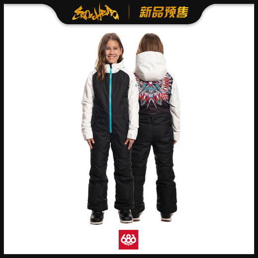 686 1920  GIRLS Shine One Piece Black Colorblock M 商品图0