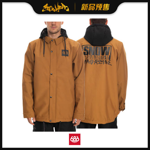 686 1920  MNS Waterproof Coach Jacket Golden Brown L 商品图0