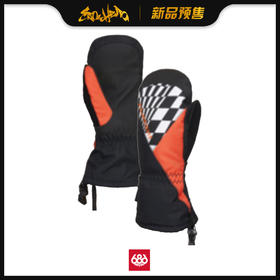 686 1920 YOUTH Heat Insulated Mitt Solar Orange Colorblock M