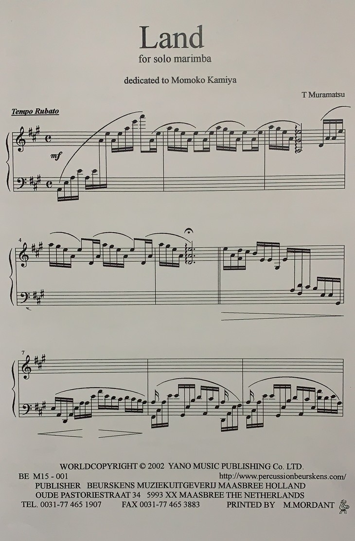 马林巴solo《land》