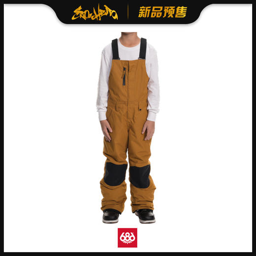 686 1920 YOUTH Sierra Insulated Bib Golden Brown S 商品图0