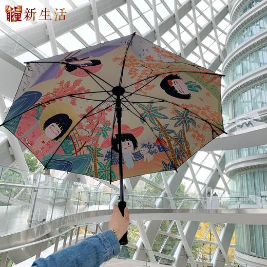 偶遇鲁小胖长把四季晴雨伞 商品图3