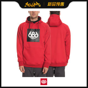 686 1920 Knockout Bonded Fleece Pullover Hoody RED L