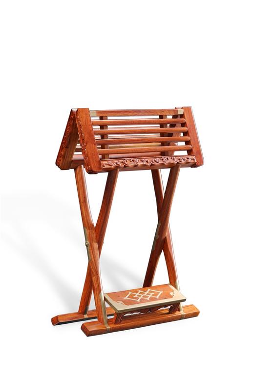 底价回馈缅甸花梨大果紫檀王世襄明式上折式交杌马扎包邮