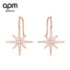 【一般贸易】【授权商品】APM MONACO 粉金色纯银镶晶钻流星耳环 RE8540OX 商品缩略图0