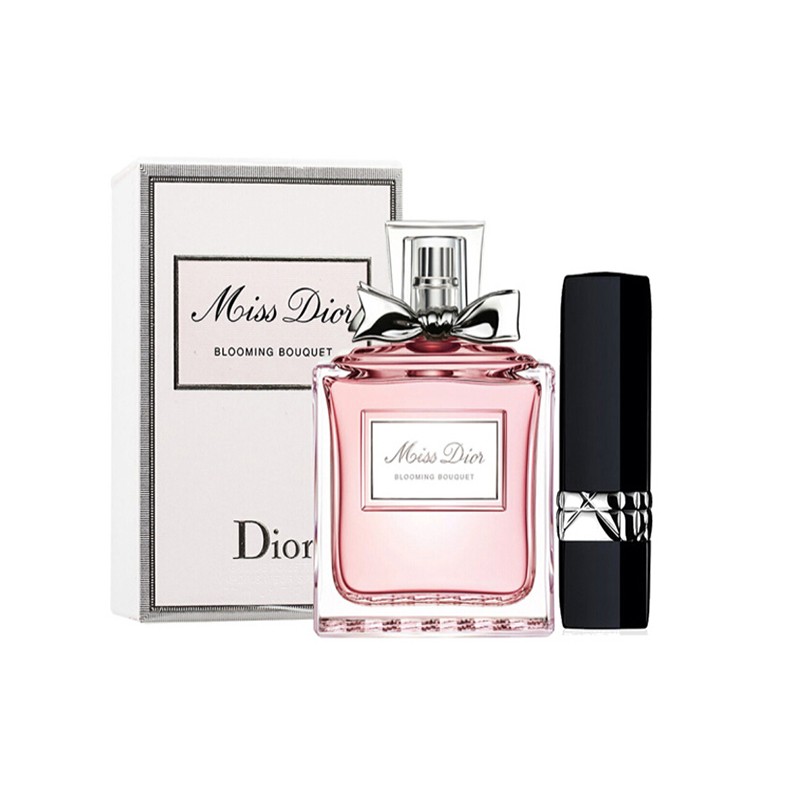 【带礼盒】DIOR/迪奥 甜心小姐淡香水 50ML + 丝绒哑光 3.5G 999#       【带礼盒】DIOR/迪奥 甜心小姐淡香水 50ML + 唇膏 #999JPY带授权招加盟代理