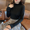 木耳边上衣女半高领洋气时尚打底衫女学生内搭长袖 商品缩略图4