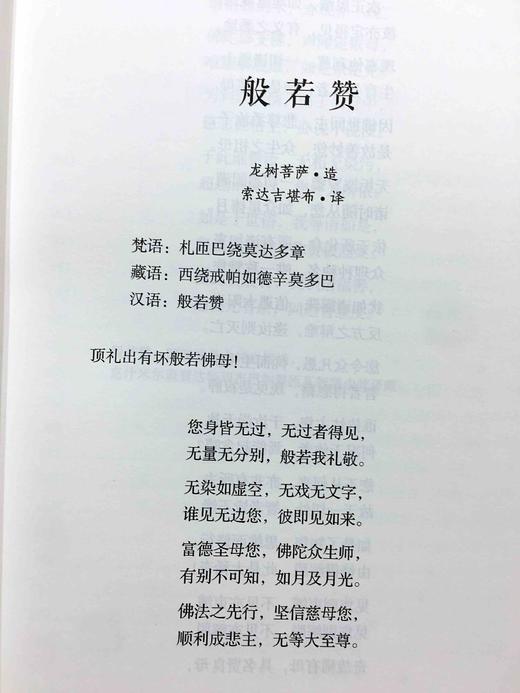 般若摄颂释 西藏藏文古籍出版社 麦彭仁波切著、索达吉堪布译 摄 释迦牟尼佛 颂 亲口宣说的一部佛经释释迦牟尼的故事 商品图2