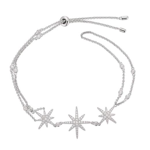 【品牌授权】APM MONACO 女士星星手背链 SULLIME系列 AB3257OX 银色S 商品图0